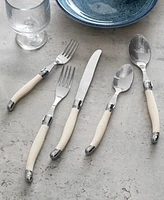 French Home Laguiole Connoisseur 20-Piece 18/10 Stainless-Steel Flatware Set with Handles