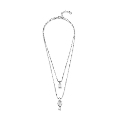 UNOde50 Metal Alloy Lock and Key Charms Necklace