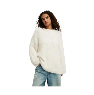 Cotton On Women's Faux Hair Rib Sweater