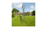 Slickblue 8FT Weather-Resistant Yard Garden Windmill for Outdoor Decoration