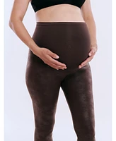 Women's Secret Fit Over the Belly Coated Full Length Legging - Motherhood Maternity