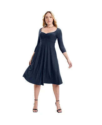 June + Vie Plus Size June + Vie Sweetheart Swing Dress