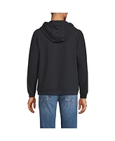 Lands' End Men's Long Sleeve Waffle Quarter Zip Hoodie