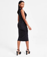 Bar Iii Women's Ruched Sleeveless Midi Dress, Exclusively at Macy's