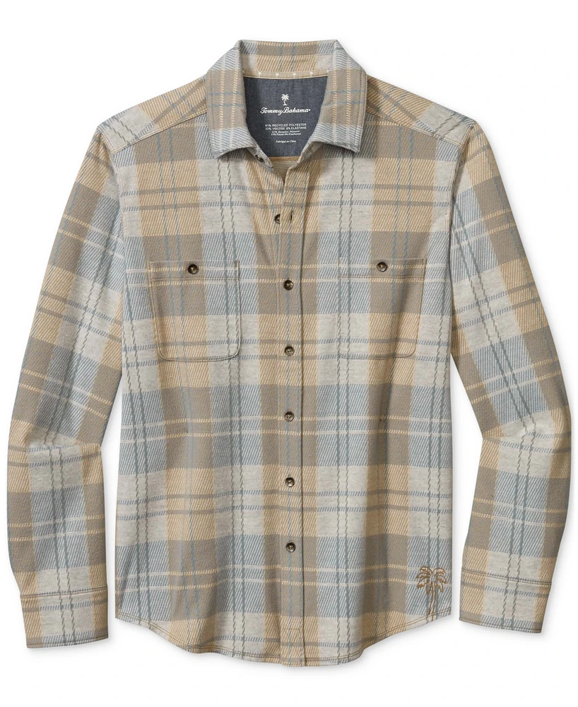 Tommy Bahama Men's Fireside Modesto Long Sleeve Button-Front Plaid Flannel Shirt