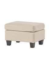 Streamdale Furniture Cozy and Chic Ottoman Upholstered Elegance, Birch Wood Charm