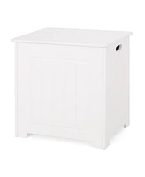 Streamdale Furniture Sleek Modern Laundry Hamper with Flip Top Lid | Faux Wood