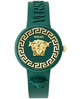 Versace Women's Swiss V-Pop Green Silicone Strap Watch 39mm
