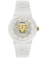 Versace Men's Swiss V-Pop White Silicone Strap Watch 43mm