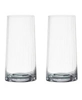 Anton Studio Designs Empire Clear Highball Tumblers, Set of 2