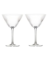 Anton Studio Designs Empire Clear Cocktail Glasses, Set of 2