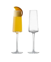 Anton Studio Designs Empire Clear Champagne Flutes, Set of 2