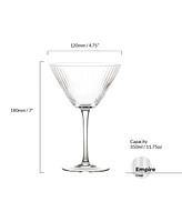 Anton Studio Designs Empire Clear Cocktail Glasses, Set of 2