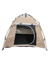 Streamdale Furniture Khaki Single-Layer Hiking Tent Easy Setup, Sturdy and Breathable