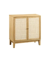 Streamdale Furniture Versatile Rattan Storage Cabinet Natural Aesthetics, Functional Storage, Sturdy & Durable