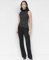 Dkny Women's Sleeveless Mock-Neck Sweater