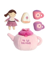 ebba Small My Lil Tea Party Baby Talk Engaging Baby Plush Toy Purple 9"