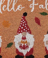 Vcny Home Hello Fall Gnome Coir Outdoor Doormat, 18" x 30"