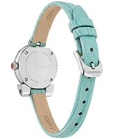 Ferragamo Women's Swiss Blue Leather Strap Watch 23mm