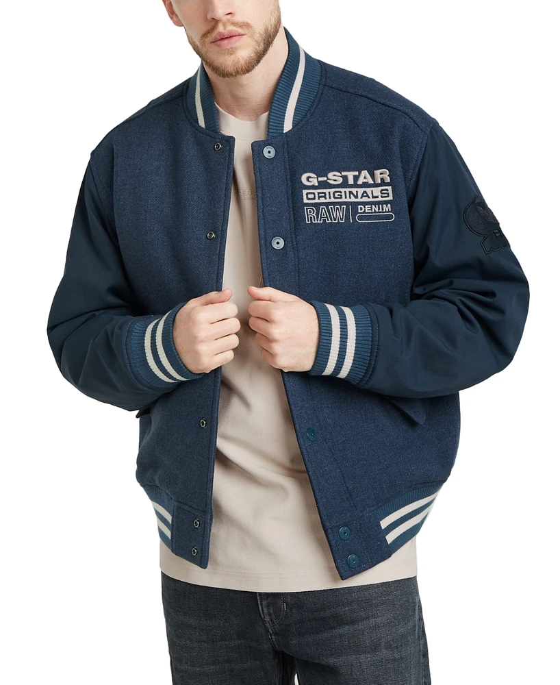 G-Star Raw Men's Logo Varsity Bomber Jacket