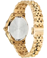 Versace Women's Swiss Hellenyium Gold Ion Plated Bracelet Watch 36mm