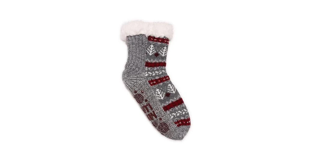 Muk Luks Women's Pieced Cabin Sock