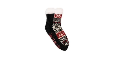 Muk Luks Women's Pieced Cabin Sock