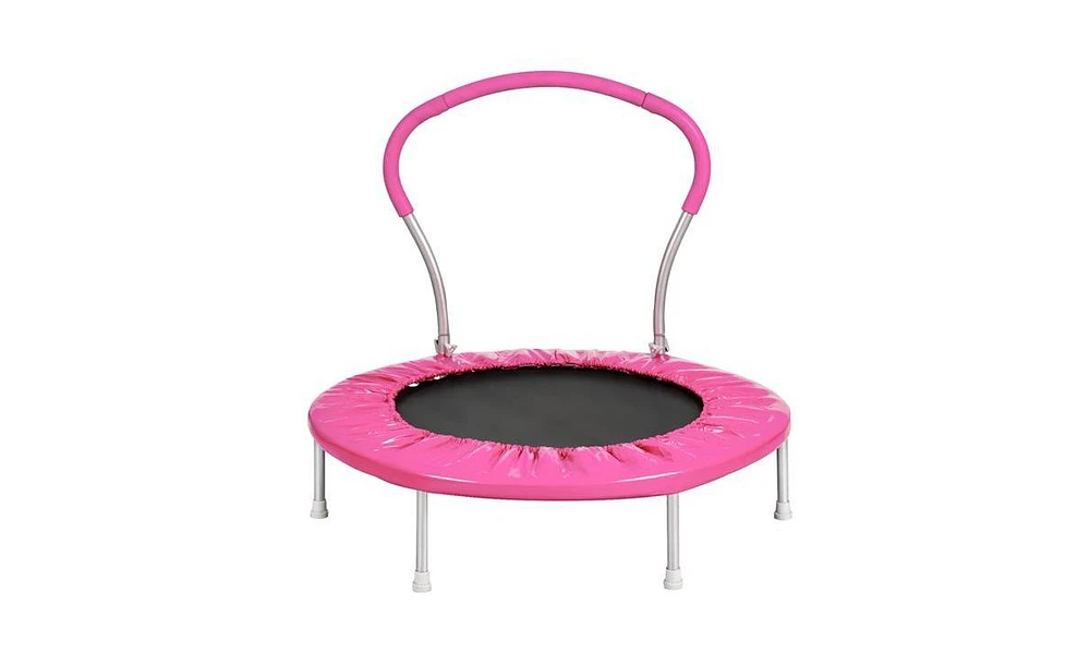 Slickblue 36" Mini Trampoline with Handle – Sturdy Design, Easy Assembly, Indoor/Outdoor Use