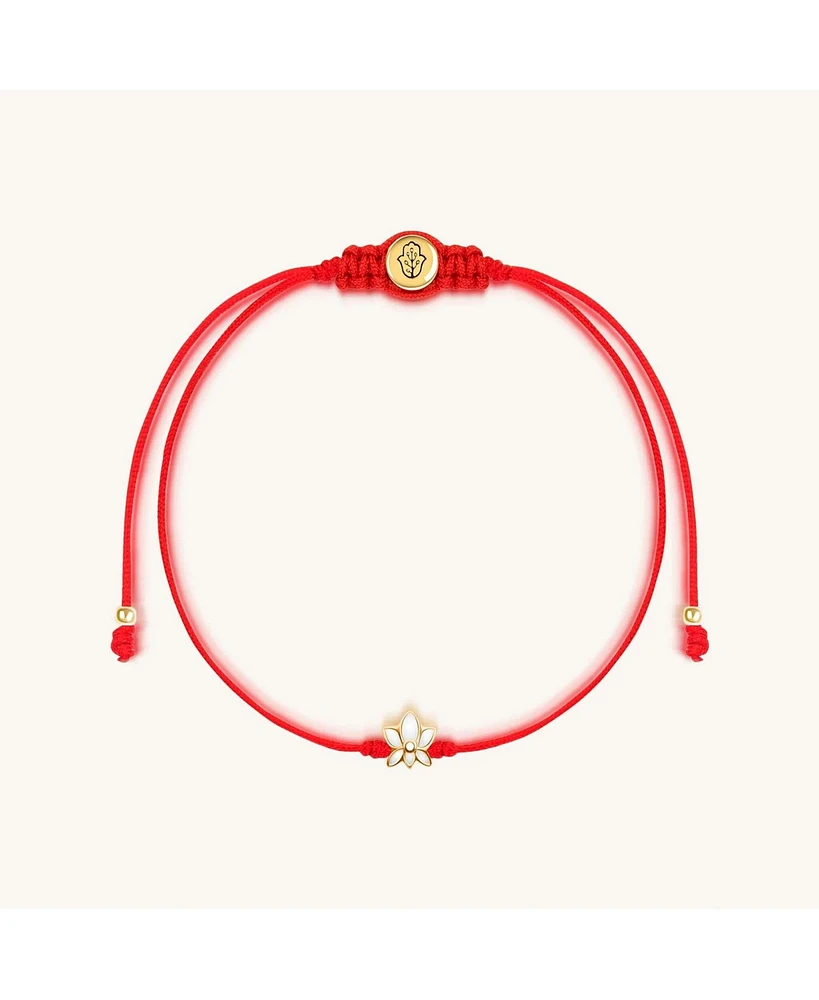 Karma and Luck Innocent Guardian - Lotus Red String Bracelet