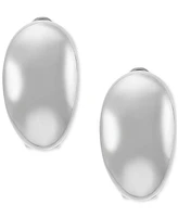 Small Polished Graduated Huggie Hoop Earrings in Sterling Silver, 7/8"