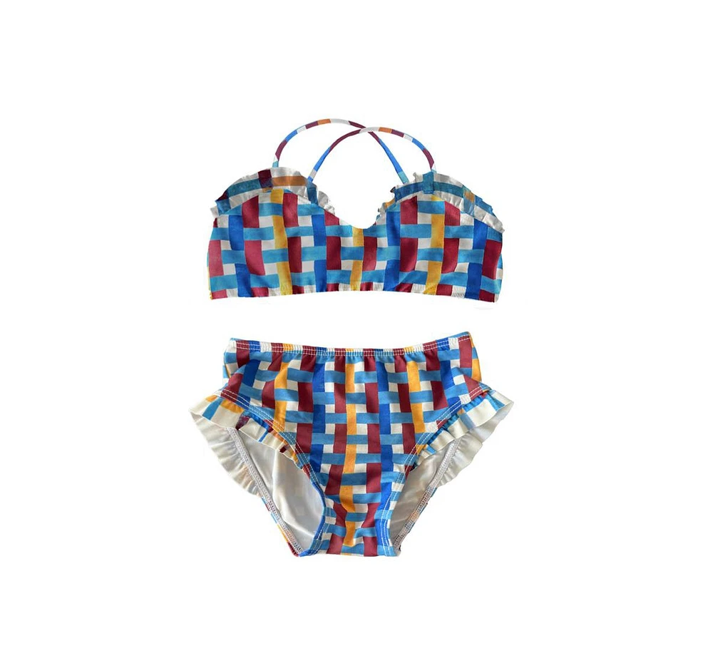 Miga Swimwear Baby and Toddler Girls' Bikini Set with Ruffles