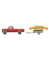 Greenlight Collectibles 1/64 1978 Ford F-150 Ranger Explorer Kayak Canoe Trailer Rack Hitch Tow