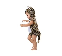 Dress Up America Leopard Romper & Hood Costume Set