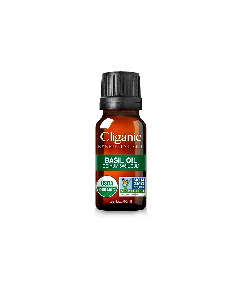 Cliganic Organic Basil Oil, 10ml