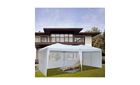 Slickblue Practical Waterproof Folding Tent with Two Windows, Ideal for Various Outdoor Uses in White