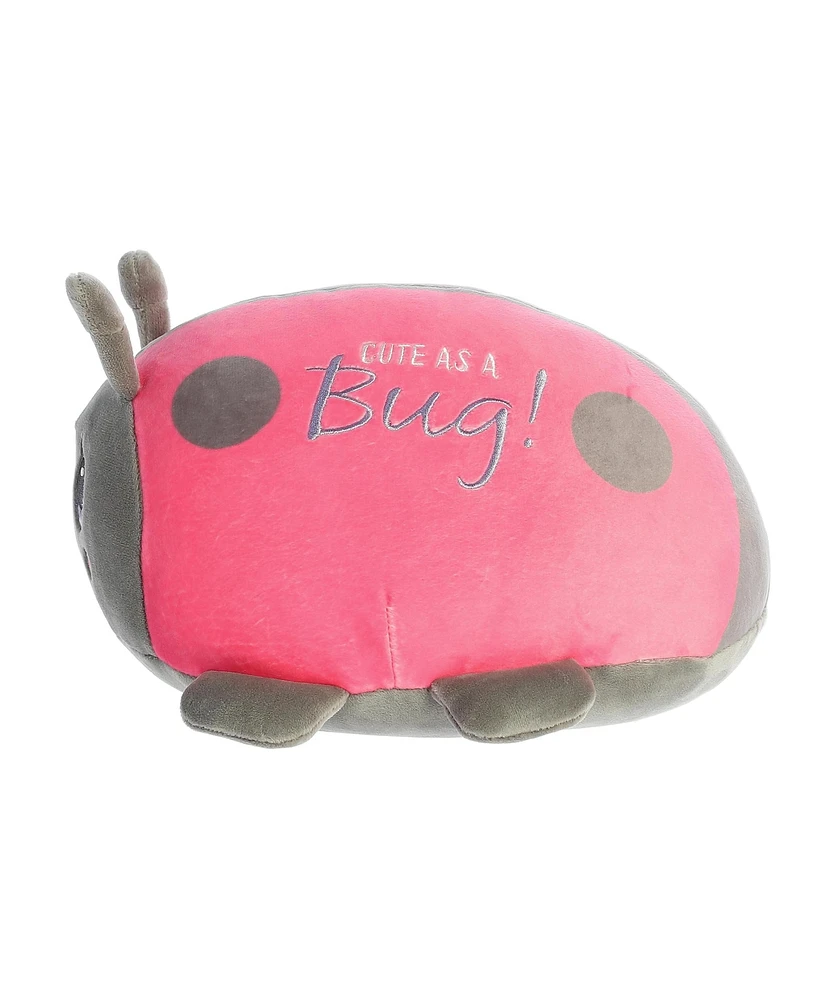 Aurora Medium Cute As A Bug Ladybug Precious Moments Inspirational Plush Toy Pink 10"
