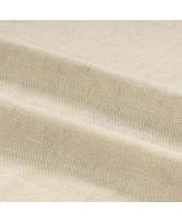 Awesome Home Sparkle Linen Back Tab with Attached Valance Pair, Natural