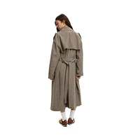 Cotton On Women's Lottie Check Trench Coat