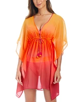 Bleu by Rod Beattie Women's Beat The Heat Caftan Swim Cover-Up