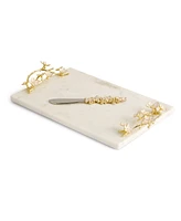Michael Aram Cherry Blossom Small Cheeseboard and Knife Set