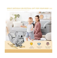 Slickblue Adorable Gray Baby Rocking Horse – Koala Design for Toddlers