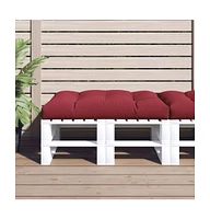 vidaXL Pallet Cushion Wine Red 47.2"x31.5"x4.7" Fabric