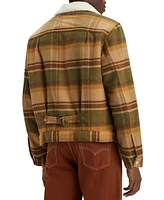 Levi's Men's Plaid Sherpa Trucker Jacket