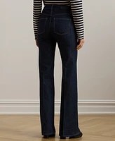 Lauren Ralph Plus High-Rise Flare Jeans