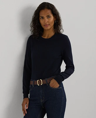 Lauren Ralph Petite Cotton-Blend Sweater