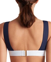 Lauren Ralph Women's Banded Modern V-Neck Bikini Top