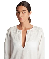 Lauren Ralph Women's Embroidered Tunic Cover-Up