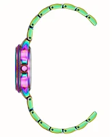 Steve Madden Women's Everyday Rainbow Alloy Metal Bracelet Watch, 30mm