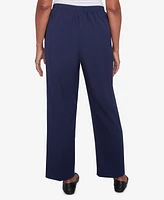 Alfred Dunner Women's Block Island Modern Stretch Twill Medium Length Pants