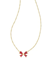 Kendra Scott Gold-Tone Druzy or Mother of Pearl Bow Adjustable 19" Pendant Necklace